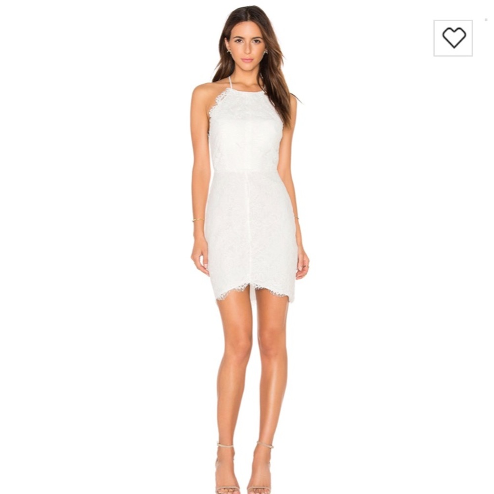 WHITE Mixed Chiffon Lace Bodycon Dress